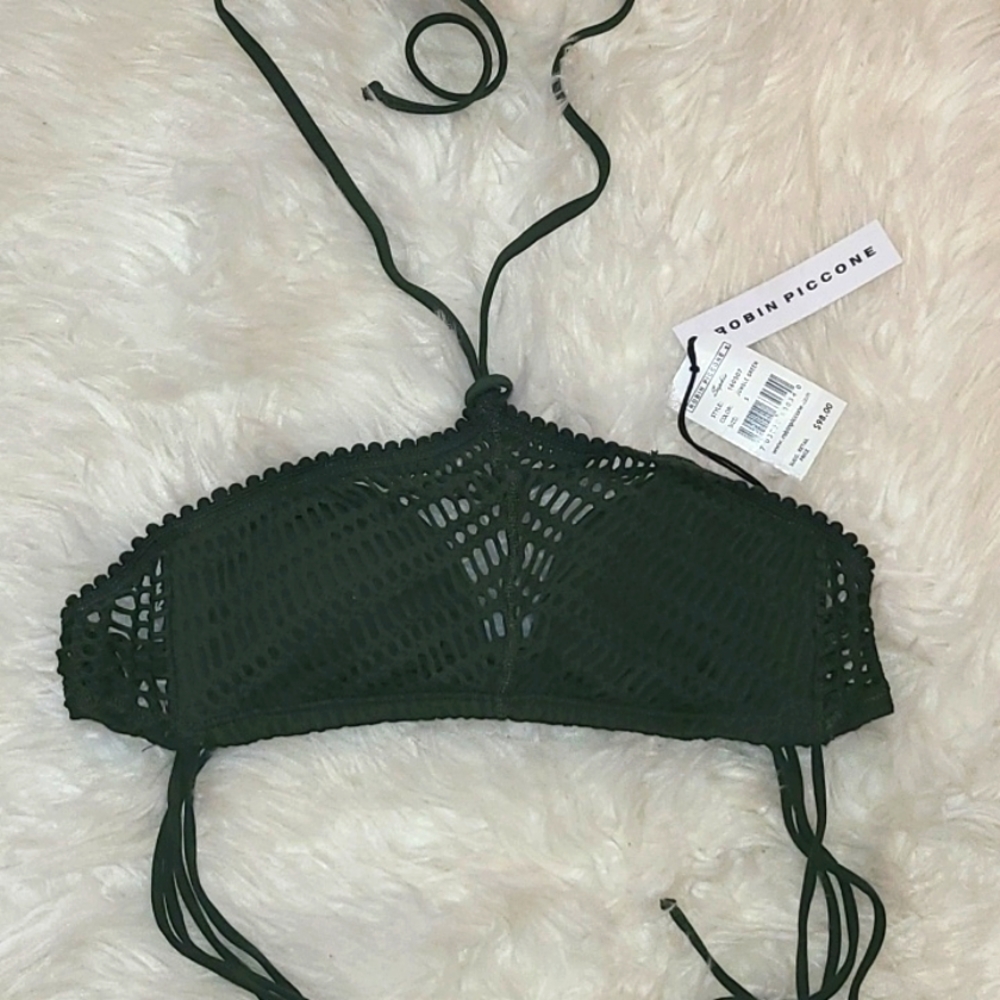 NWT Robin Piccone Green Halter top